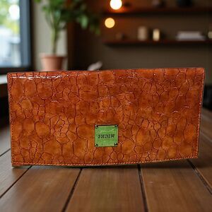 Miche Classic Handbag Shell ONLY - "Amber" Orange Cobblestone Faux Leather